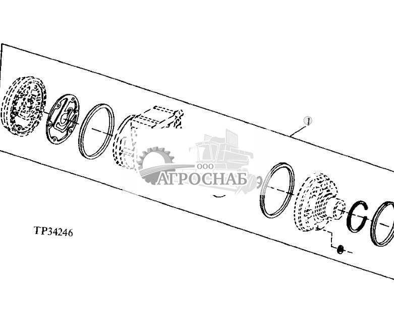 Комплект уплотнительного вала компрессора кондиционера воздуха - ST10675 371.jpg